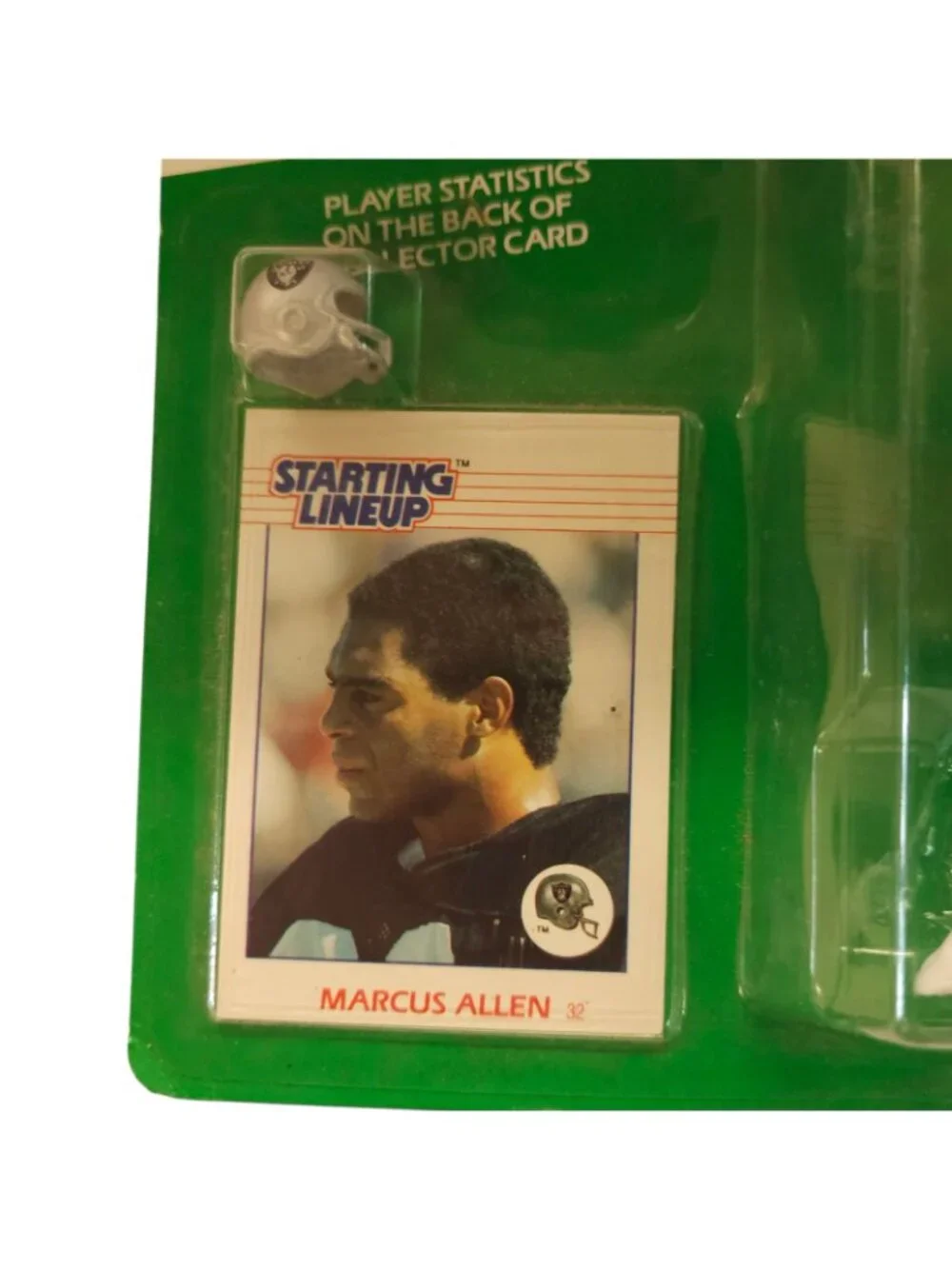 1988 Kenner Starting Lineup Marcus Allen Los Angeles Raiders Figure Card NOC